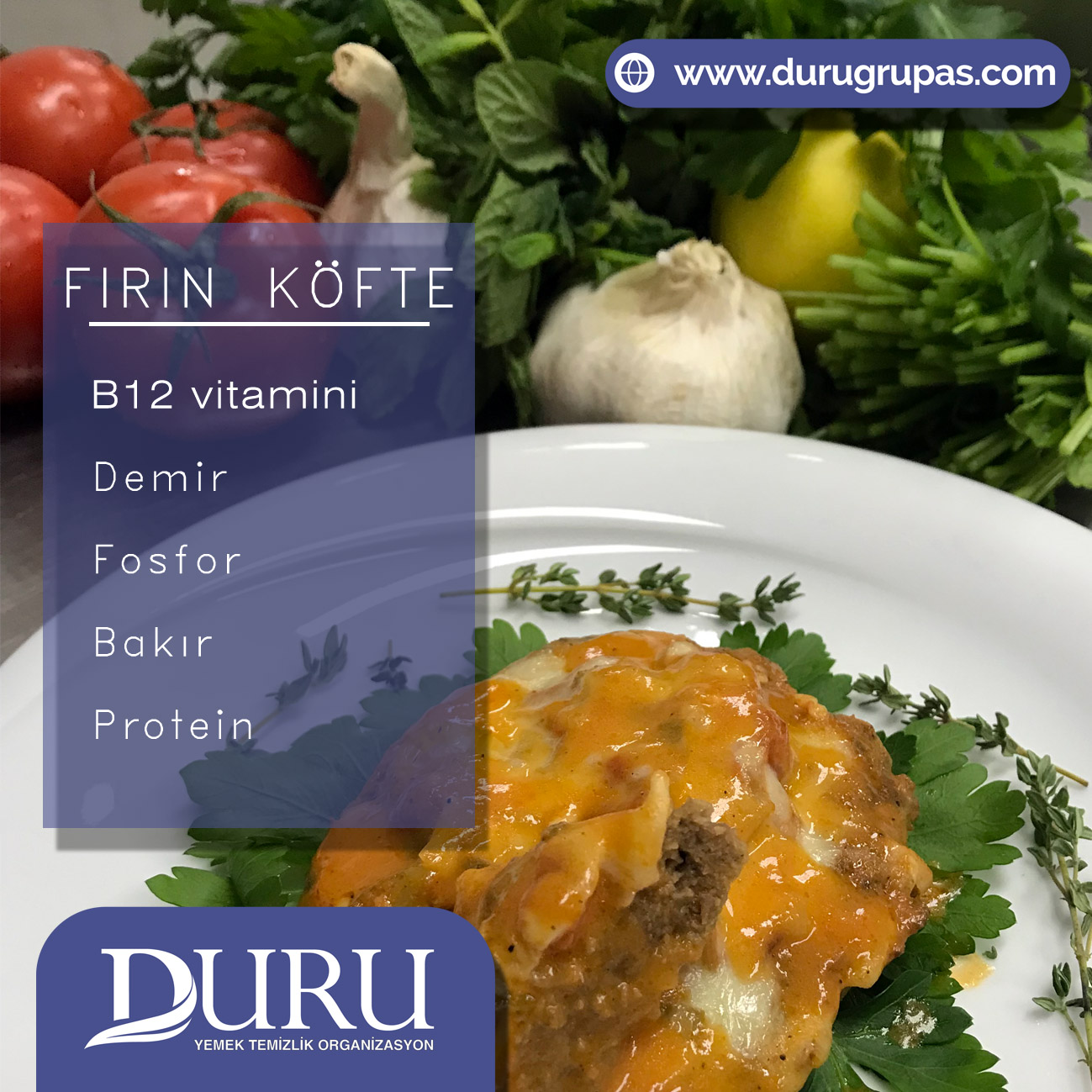 Duru mutfağından fırın köfte